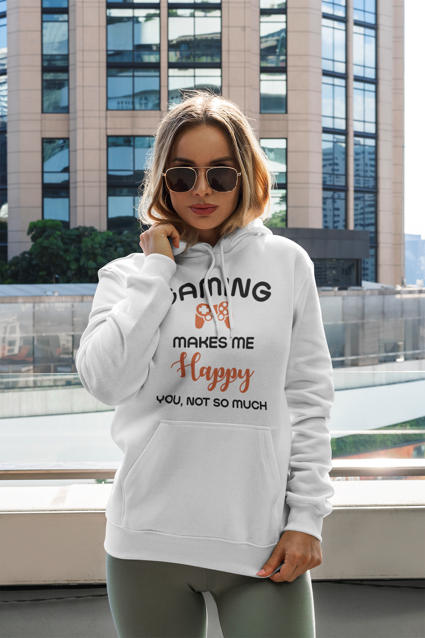 Gaming Makes Me Happy Hooded Sweatshirt